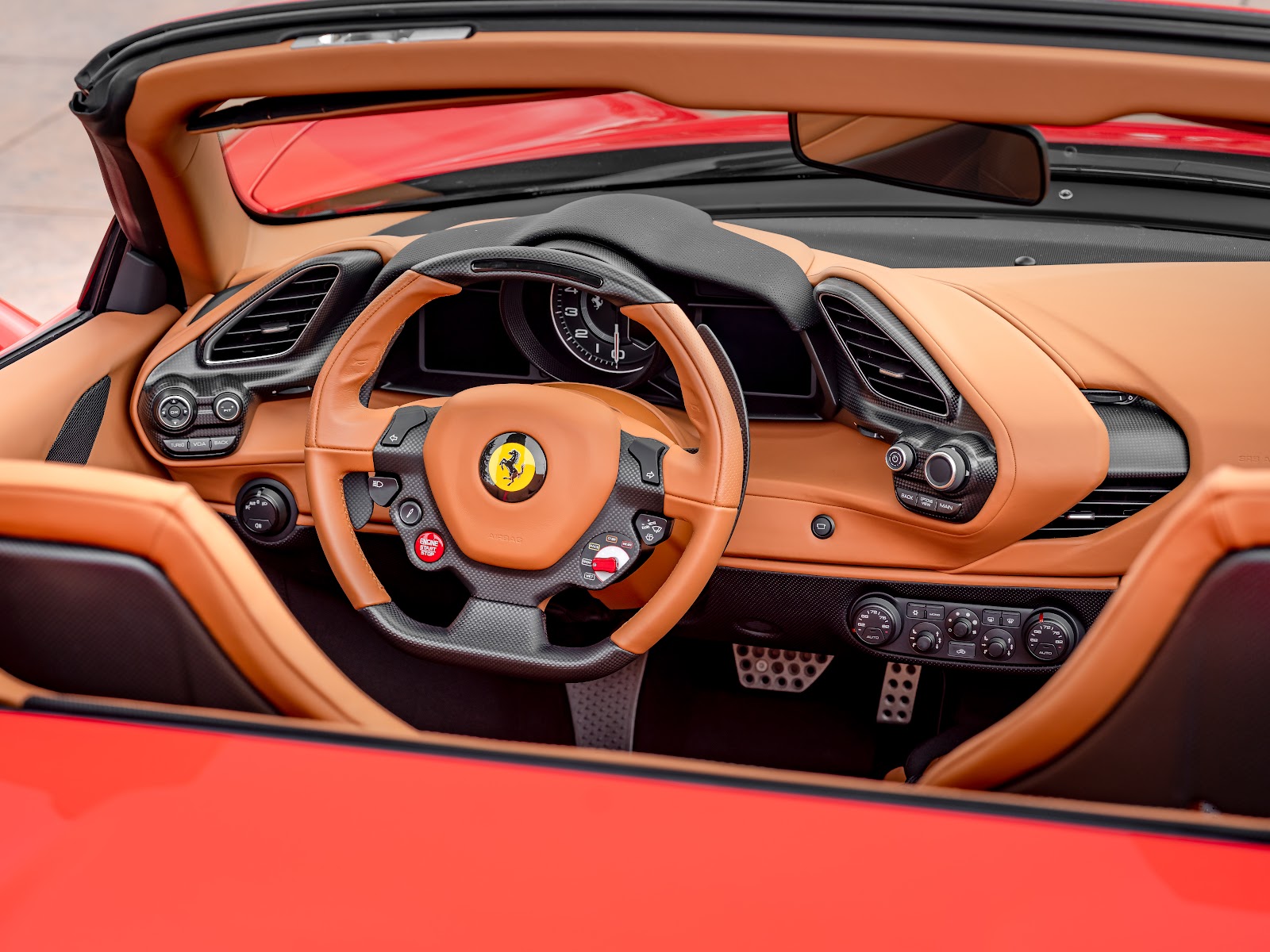 Ferrari 488 Pista Spider - Bring a Trailer Listing (Interior)